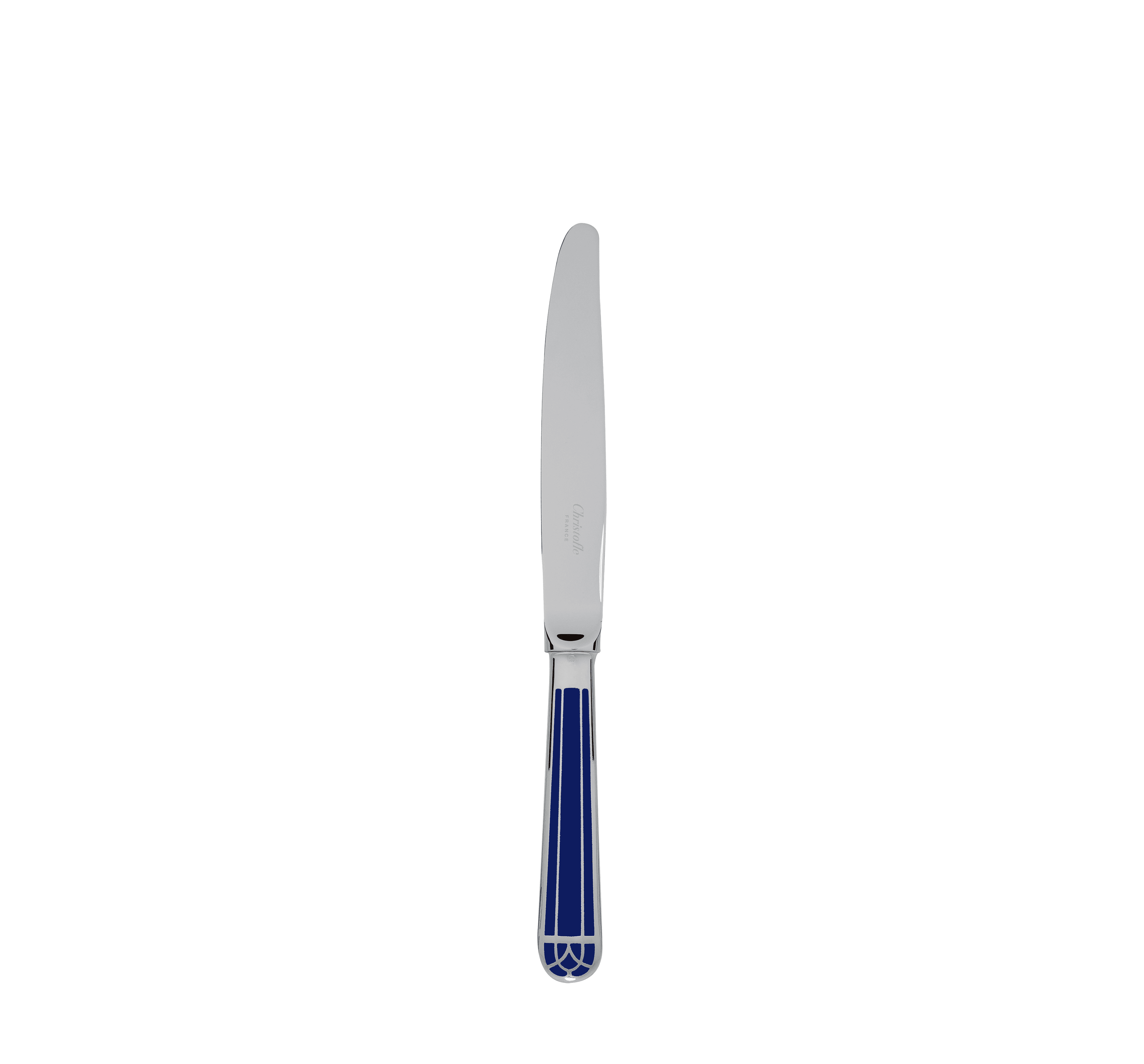 Silver Plated Dessert Knife Talisman Marbled Blue